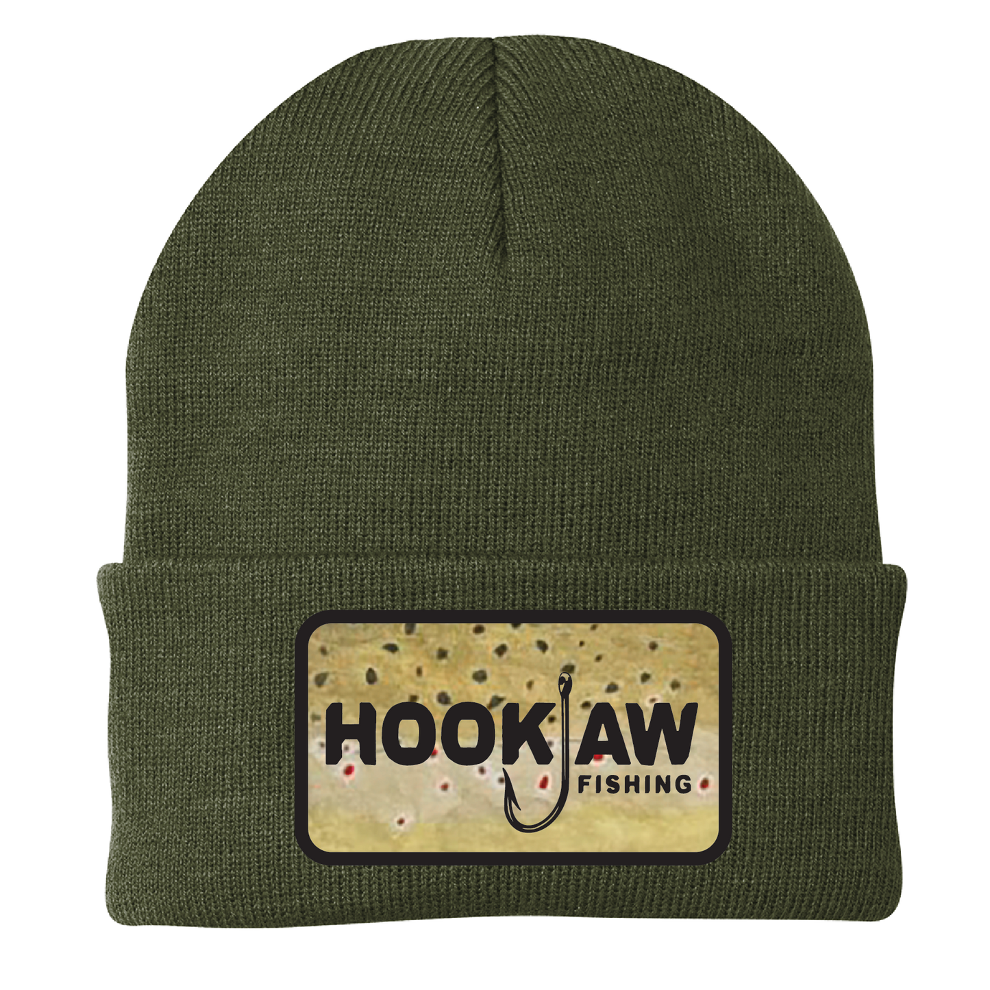 Brown Trout Patch Beanie